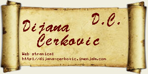 Dijana Čerković vizit kartica